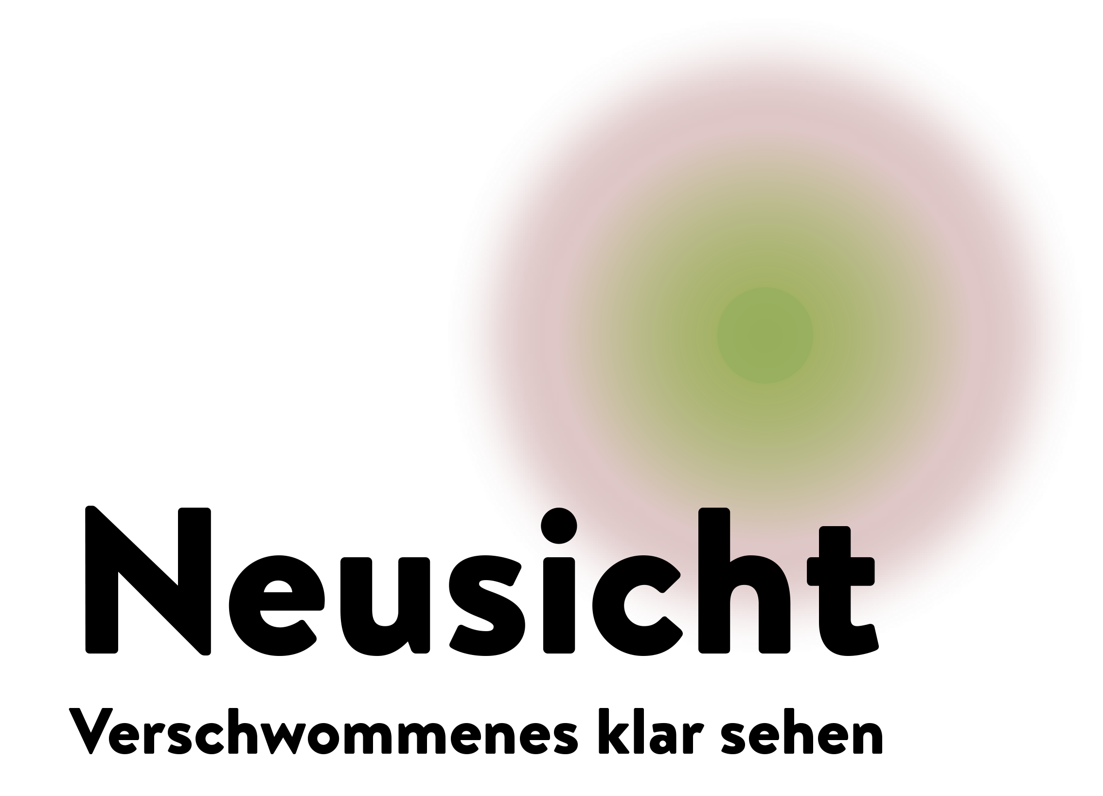 Logo Neusicht. Verschwommenes klar sehen.